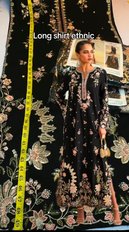 Ethnic Luxury Lawn 2pc Article (Unstitched)