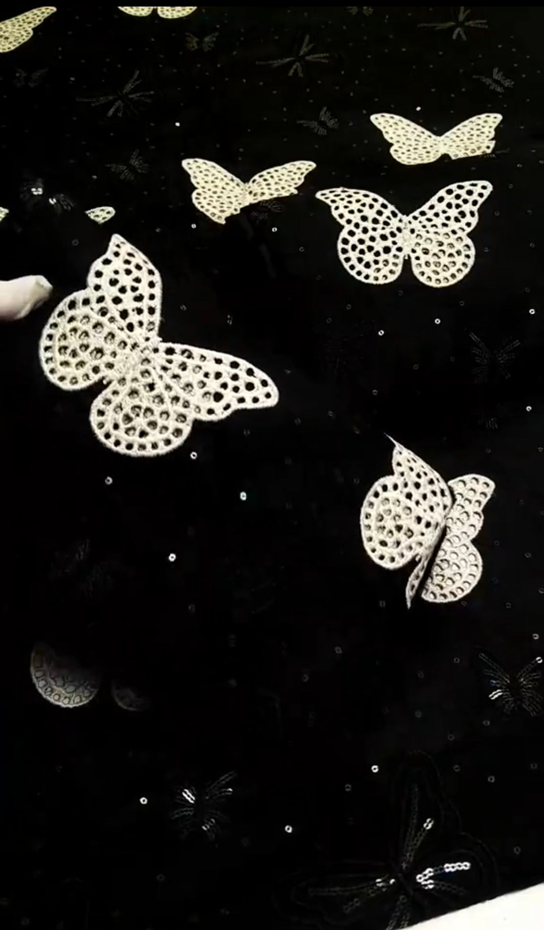 Butterfly Style Lawn Black 2pc (Unstitched)