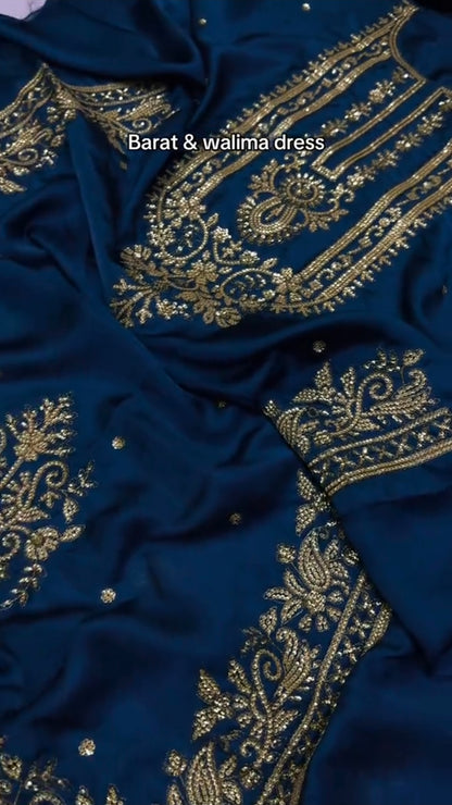 Mushq Luxury Silk 3pc Article (Unstitched)