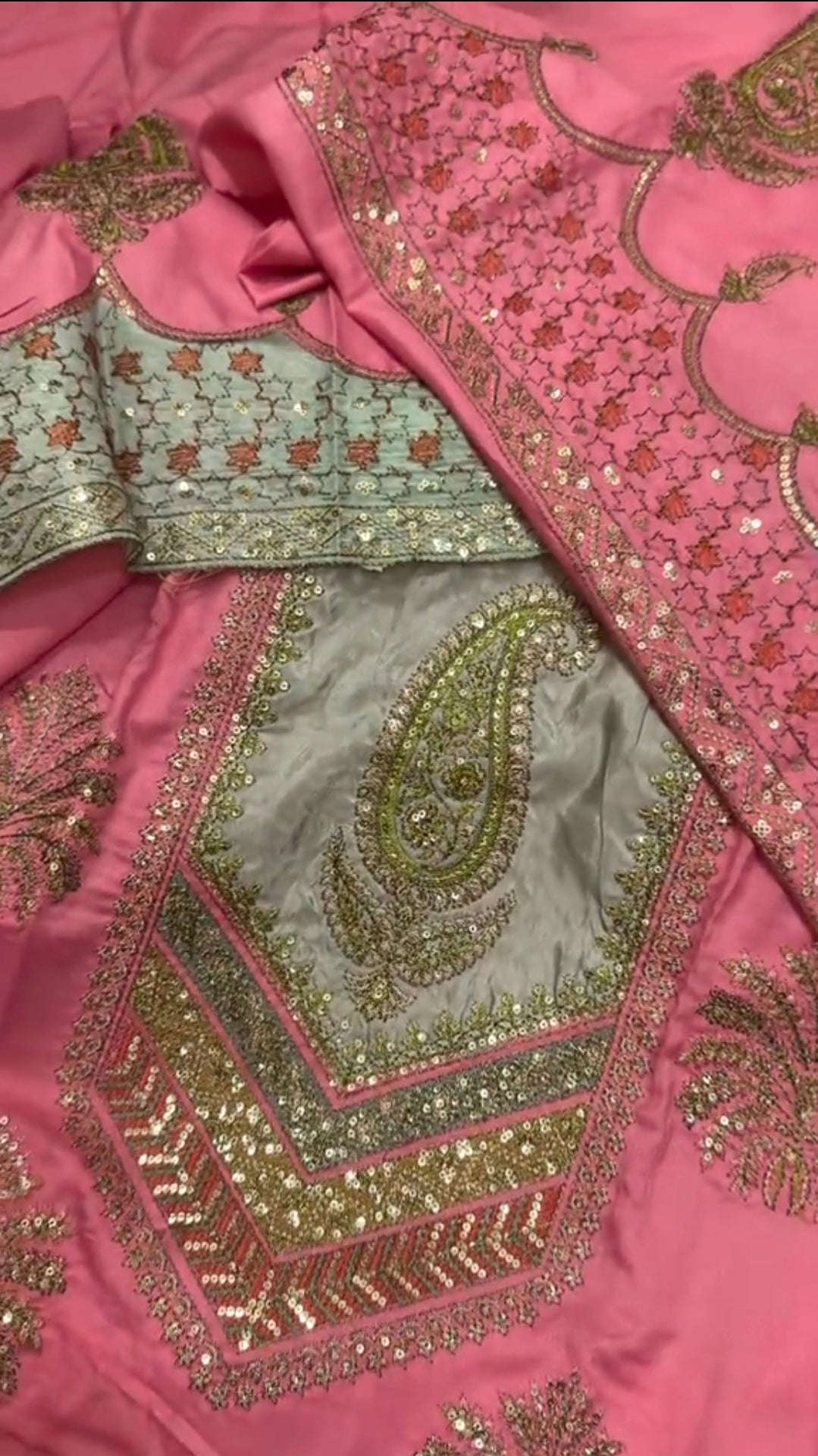 Ethnic Luxury Aplic Kiari Style Dhanak 3pc Article (Unstitched)