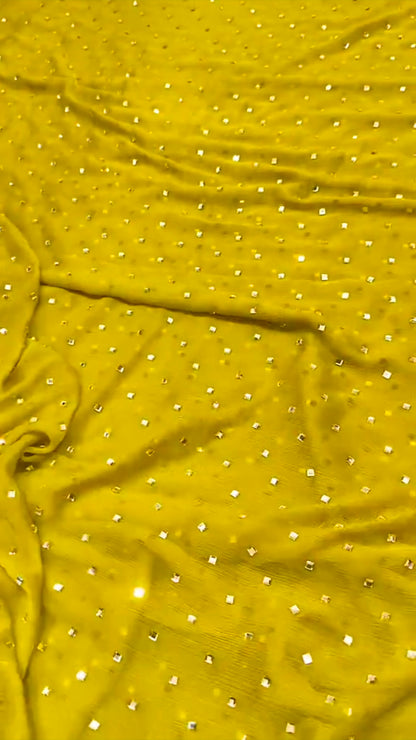 Pure Chiffon Turkish Stone 2pc Article (Unstitched)