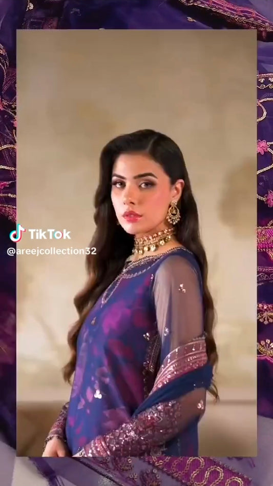 Eid Special Zarif Luxury Lawn 3 Piece Article (Unstitched)