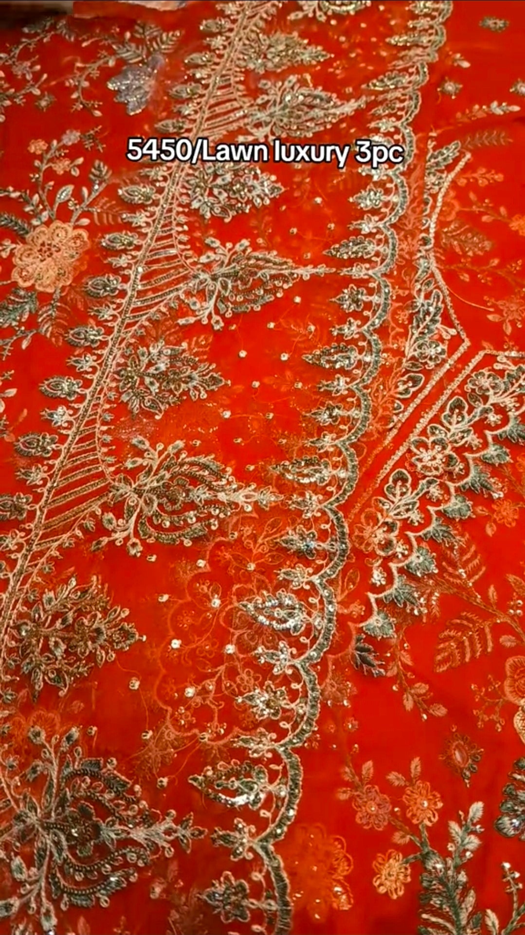 Maria.B Luxury Lawn 3pc Article (Unstitched) with Khaadi Net Dupatta