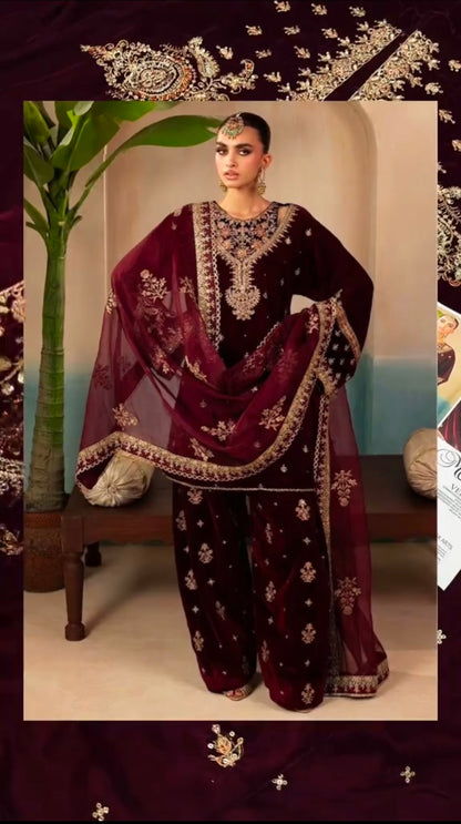 Motive Luxury Micro Velvet 11000 3pc Article (Unstitched)
