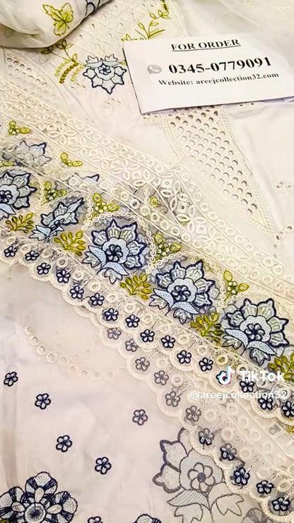 Ramzan Special Luxury Lawn 3pc Article (Unstitched)