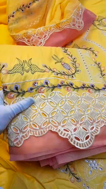 Aneelas Luxury Lawn New Article 3pc (Unstitched)