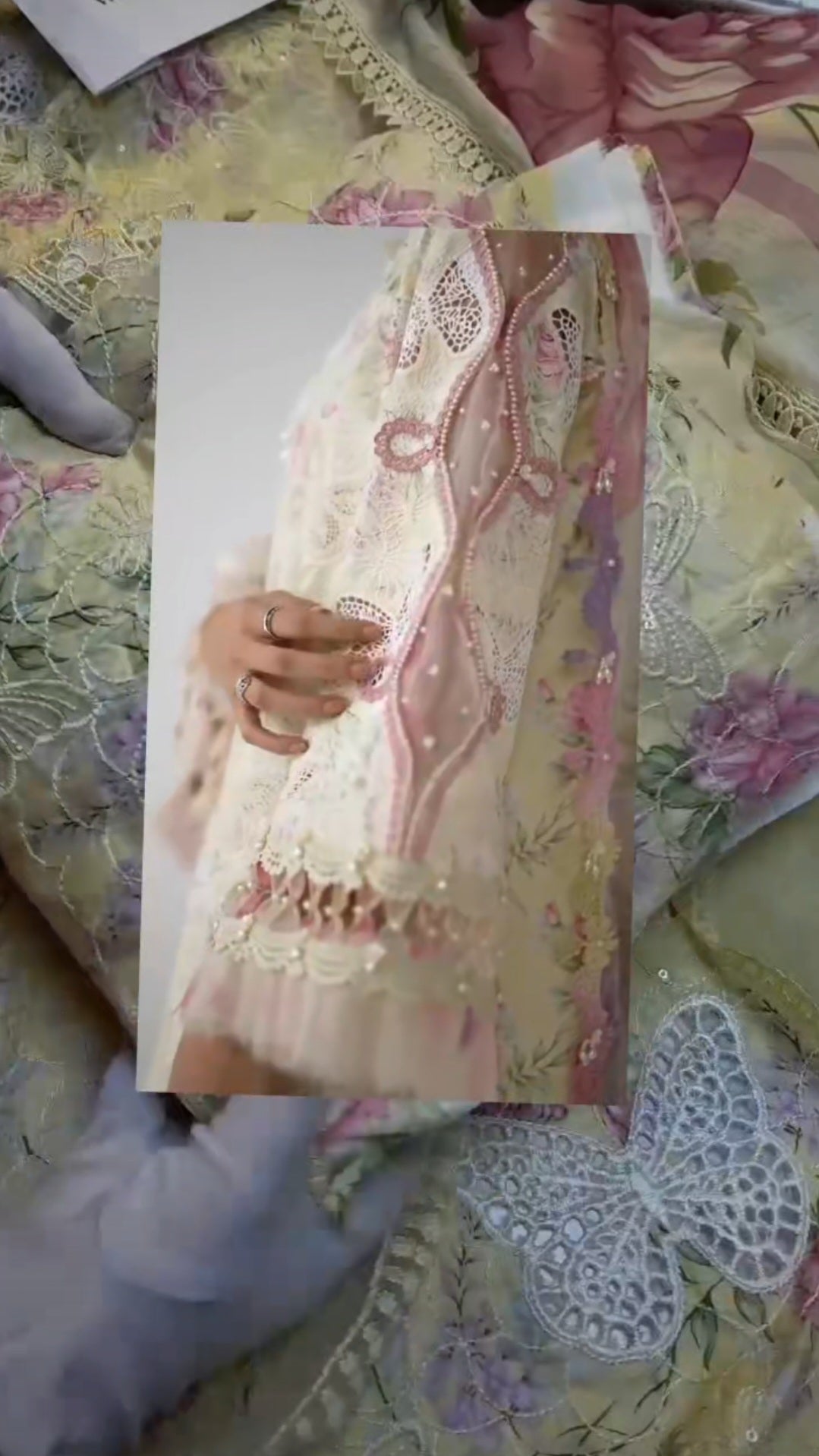 MARIA B VIRAL Butterfly Dress
