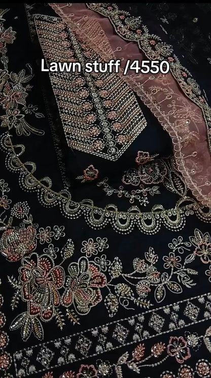 Aneelas Collection Eid Special | Luxury Lawn & Ready-to-Wear Chiffon Dupatta (Unstitched)