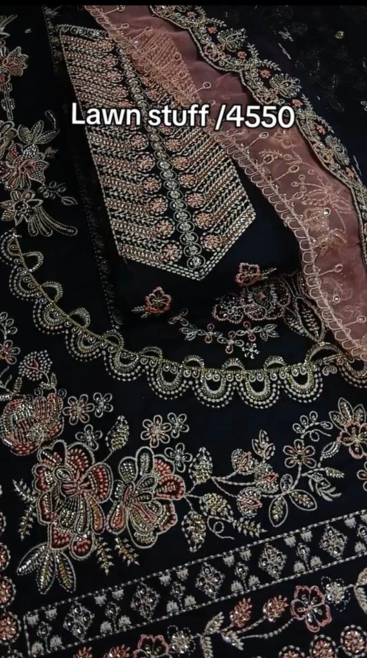 Aneelas Collection Eid Special | Luxury Lawn & Ready-to-Wear Chiffon Dupatta (Unstitched)